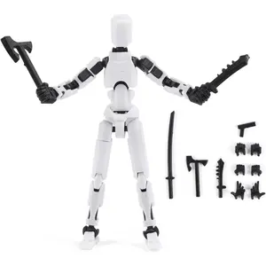 DIY Magnetic Lucky 13 Multi-Jointed Fully Poseable 3D Printed Action Figure Articulated Figures Anti-Gravity Jointed Figure