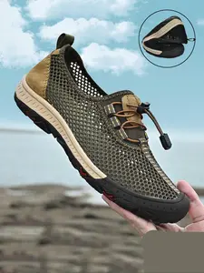 Men's Casual Breathable Mesh Sandals, Lightweight Breathable Sandals, Comfortable Non-slip Sandals for Beach, Hiking Sandals, Outdoor Sports Sandals for Men, Summer Outdoor Sandals, Walking Shoes