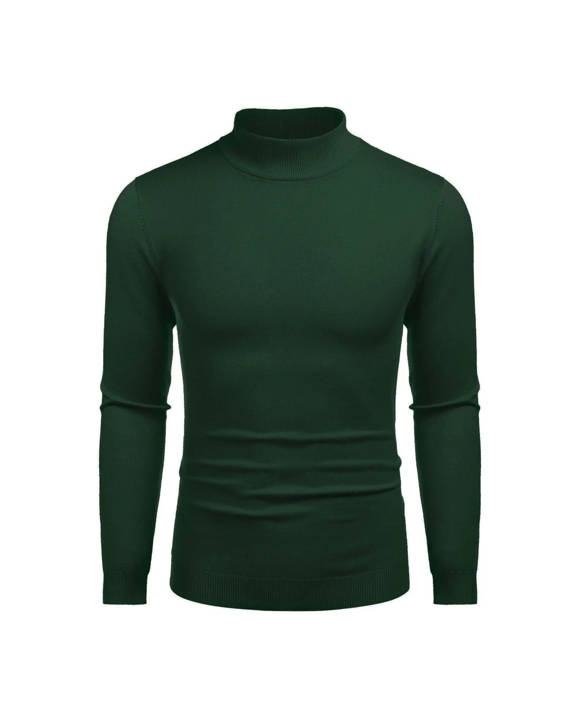 COOFANDY Men's Slim Fit Mock Turtleneck Pullover Sweater Casual Basic Knitted Thermal Sweaters Fashion Long Sleeve