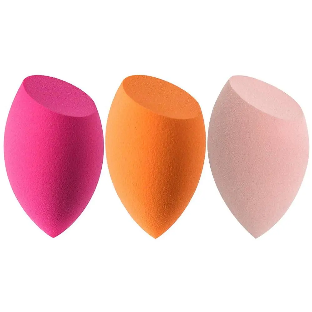 Makeup Sponges set for Dry & Wet Use - Foundation Blending Sponge for Concealer Blush Powder, Multi-color Blender Sponges (4pcs - Multi-colored A) (3pcs - Multi-colored A)