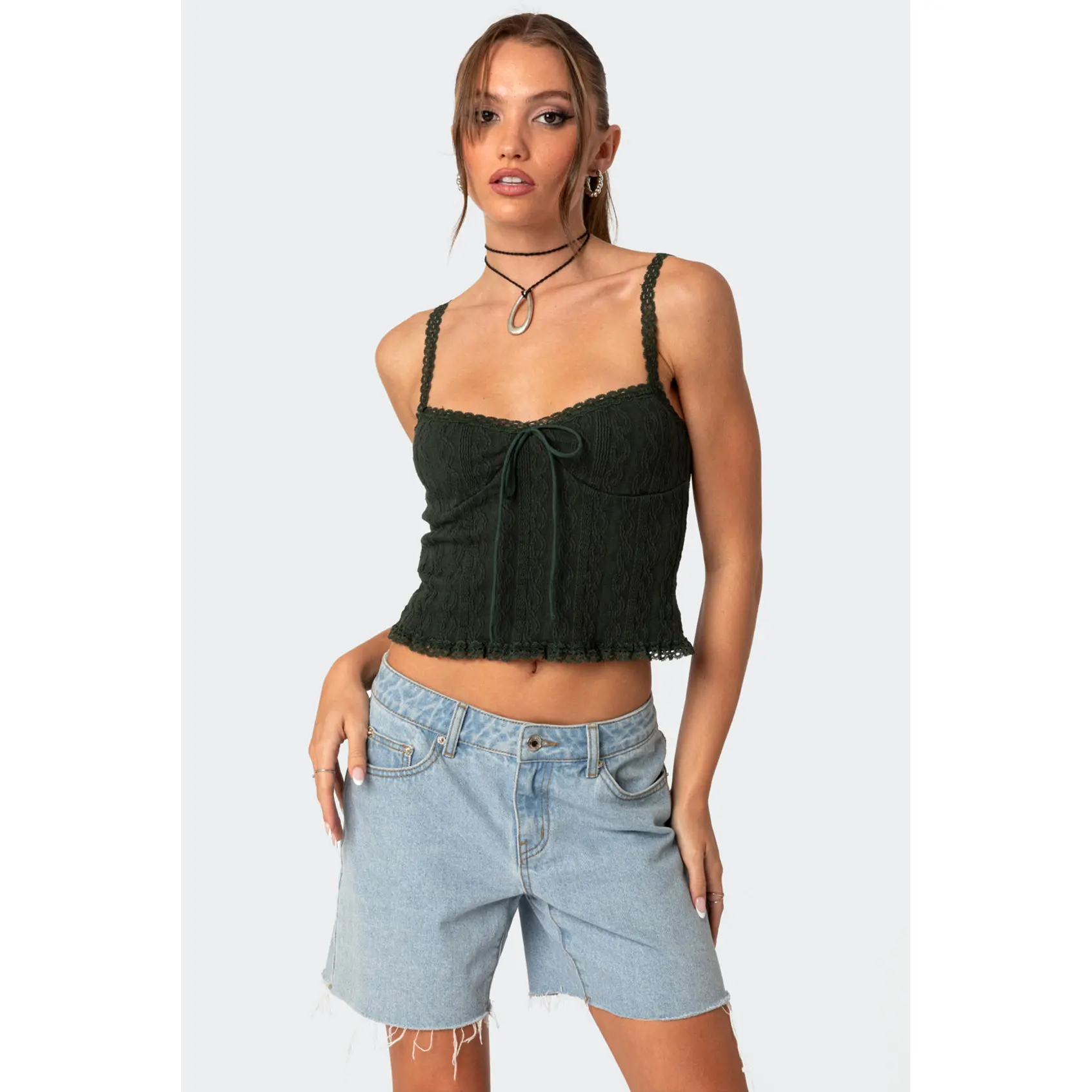 Lacey Knit Tank Top