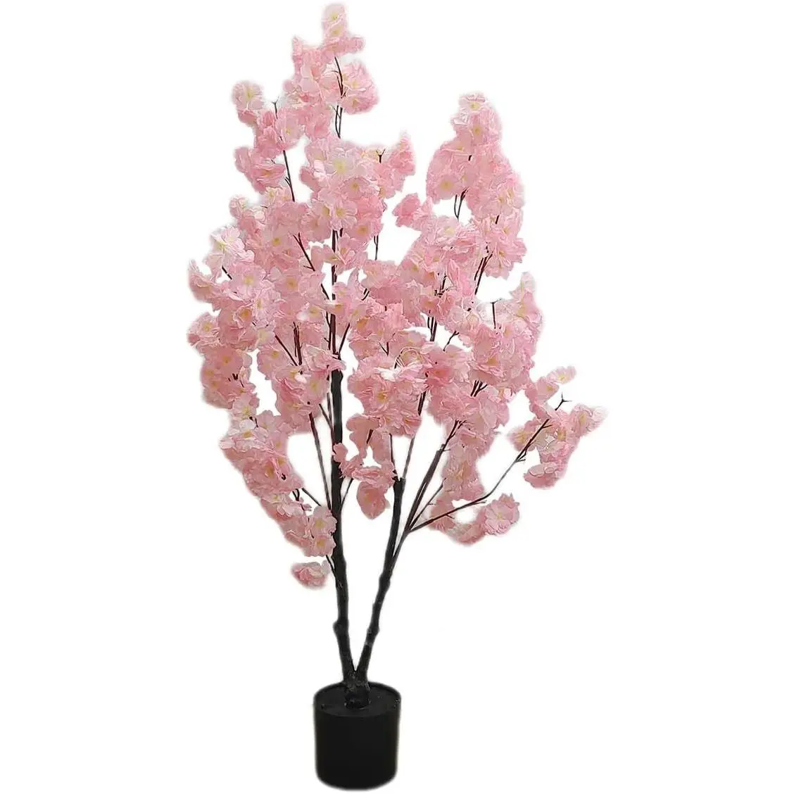 GARVEE 120cm Artificial Cherry Blossom Tree, Large Artificial Potted Tree Plant, Decorative Cherry Blossom Tree in a Pot Realistic Cherry Blossom Tree Houseplant for Living Room Bedroom Office Deco