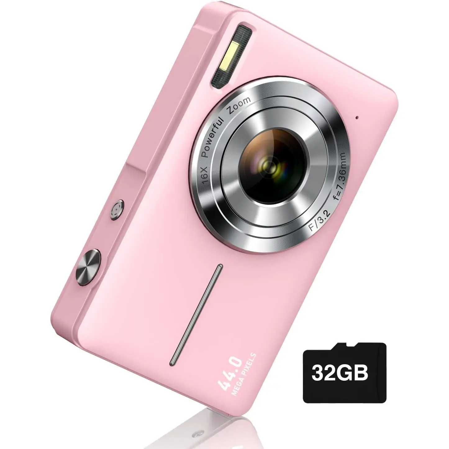 Digital Camera, FHD 1080P Camera, Digital Point and Shoot Camera with 16X Zoom Anti Shake, Compact Small Camera for Boys Girls