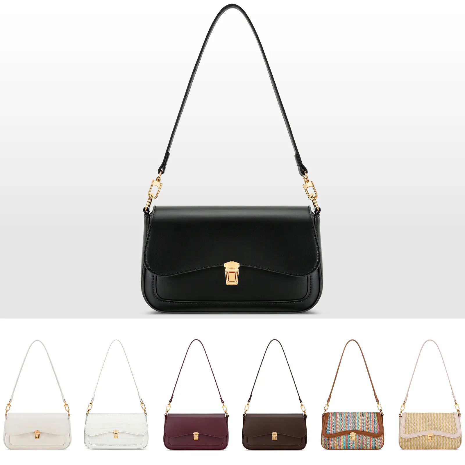 KKXIU Small Shoulder Bag for Women Cute Purses Mini Hobo Handbag Trendy Clutch Purse