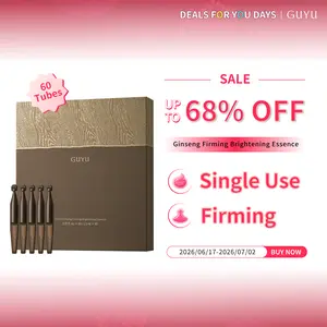 GUYU Ginseng Firming Brightening Essence - 30/60/90 Tubes, each 1.5ml, Collagen Peptide Compound K, gentle reduce finelines, Anti-Wrinkle & Moisturizing Serum, Asian anti-aging, Moisture Hydrating, skincare #summerwins #dealsforyoudays,summerwins