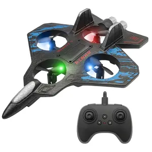 Remote Control Stunt Jet for Kids | LED Light-Up Airplane Drone with 360° Spins & Beginner-Friendly Flying