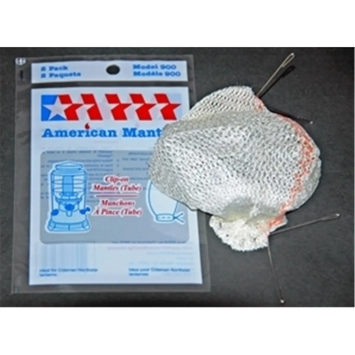 American Mantle 900 2 piece Tube Mantle for Northstar Lanterns, Pack of 2, Bright Light, Install Mantle Directly