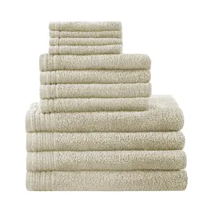 Cotton Quick Dry 12 Piece Bath Towel Set White Home Goods