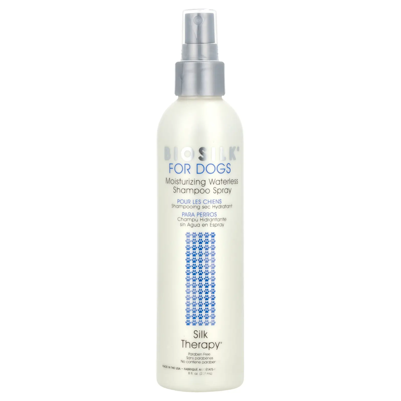 Biosilk Silk Therapy®, Moisturizing Waterless Shampoo Spray for Dogs, 8 fl oz (237 ml)