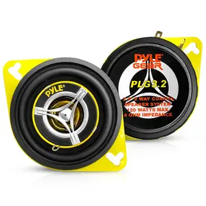 Car Speaker System 120W 3.5" Yellow Cone 4 Ohm 20oz Magnet