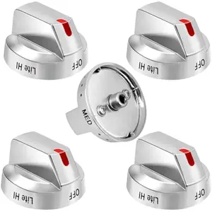 Upgraded DG64-00473A Top Burner Dial Knobs Compatible with Samsung Range Oven Gas Range Replacement NX58F5700WS NX58H5600SS NX58H5650WS NX58J7750SS 5 Pack