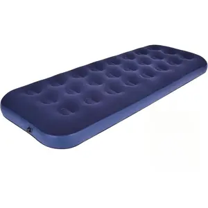 Portable Outdoor Camping Tent Single Person Lightweight Inflatable Bed Mattress, Travel Camp Bed, Compact Design, Easy Clean, Waffle Fabric