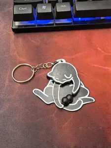 3D Printed Pop-Up Cat Keychain Kawaii - Automatic Spring-Loaded Fidget Toy for Stress Relief | Purrfect Gift for Cat Lovers (Christmas, Birthdays, Anxiety Relief)