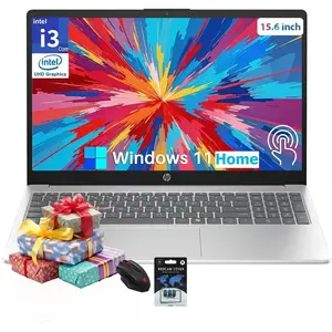 HP 15.6" Touchscreen Laptop | Up to 32GB RAM, 512GB SSD, Win 11 Home, 13th Gen i3, Copilot AI, Wi‑Fi 6, Bundle Accessory,Suit for Business&Student