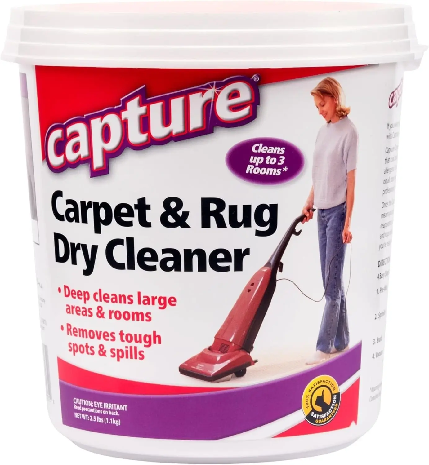 Capture Carpet Rug Dry Cleaner Carpet Deodorizer Freshener Powder 2.5lb