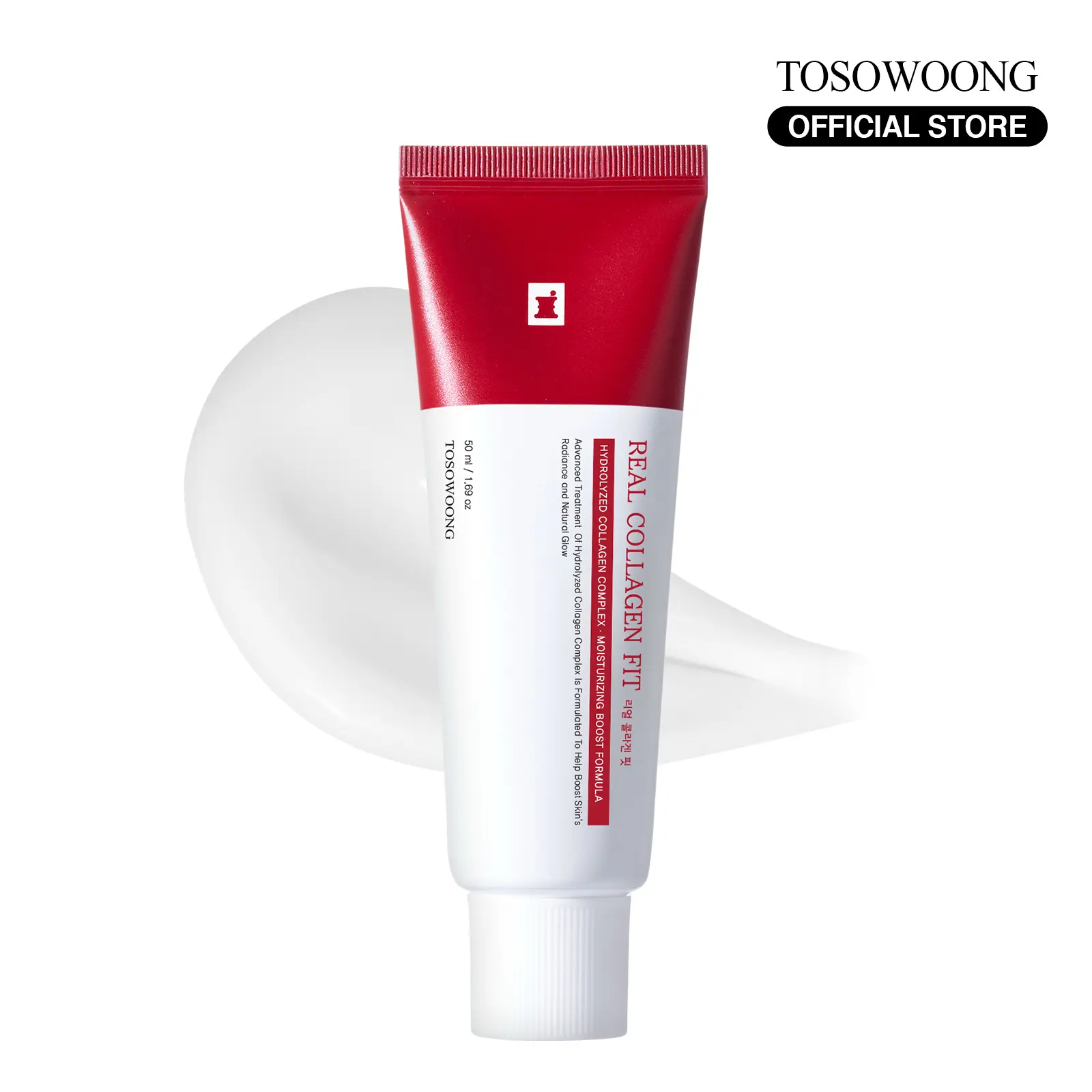 [TOSOWOONG Official] Real Collagen Fit, Hydrolyzed Collagen Wrapping Mask, Peel Off Facial Mask for elasticity, Hydrating, Glow, Glass Skin, Face Moisturizer, Self Care, Korean Skin Care, 50ml, 1.69 fl. oz.