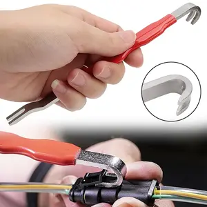 VAYWET Automotive Electrical Terminal Connector Separator Terminal Release Removal Tool, Connector Removal Pliers Connectors Remove Tool, Double Ended Design Auto Puller for Cars, Trucks, SUV Dual End Wiring Harness Disconnect Metal Connector Pin Removal