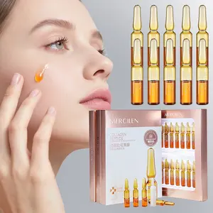 Mercilen Collagen Peptide Retinol Firming Brightening Serum 1.5ML X 28, Dual Collagen, Retinol, Multiple Hexapeptides, Deep Moisturizing Face Essence