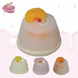 Fizzy Pudding Squishy, Handmade taba squishy, Food-Grade Silicone Slow-Rising Rebound Squishy, Sticky Squeeze Toys Gift, Fidget Toys for Stress Relief, Non-Toxic Sensory Toys (5.47oz/155g)