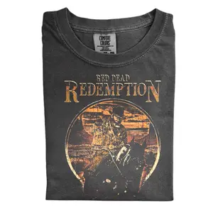 The John Marston Red Dead Redemption Comfort Color Shirt, Vintage Cowboy Shirt, Western Game Shirt, Gift for Men, Gift for Women, Crew Neck T-shirt, Trending T-shirt