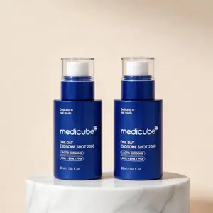 Medicube One Day Exosome Shot 2000 Liquid Microneedling Ampoule 30ml, At-Home Salon Grade Exosome Skin Booster for Pore Refining & Skin Repair