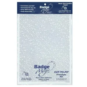 Badge Magic – Cut-to-Fit Double-Sided Adhesive Sheets for Clothing, Scout Badges & Fabric Repairs | No Sew, No Iron, Washer Safe, Non-Toxic, Supports the Blind | Made in USA