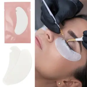 50 Pairs Eyelash Extension Adhesive Strips, Moisturizing Hydrogel Eye Mask Pads, Professional Makeup Tool, Essential Beauty Kit