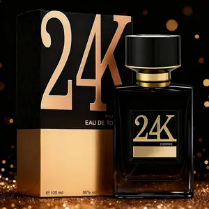 24k 100ML Pure Perfume for Women, Sweet Woman Perfumes, Long Lasting Fragrance, Eau De Parfum, Vanilla Amber Musk Notes, 3.4 Fl Oz