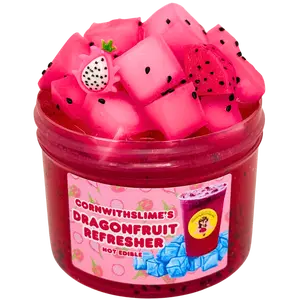 Dragonfruit Refresher 8oz Slime Jelly Cube Texture Scented Dragonfruit