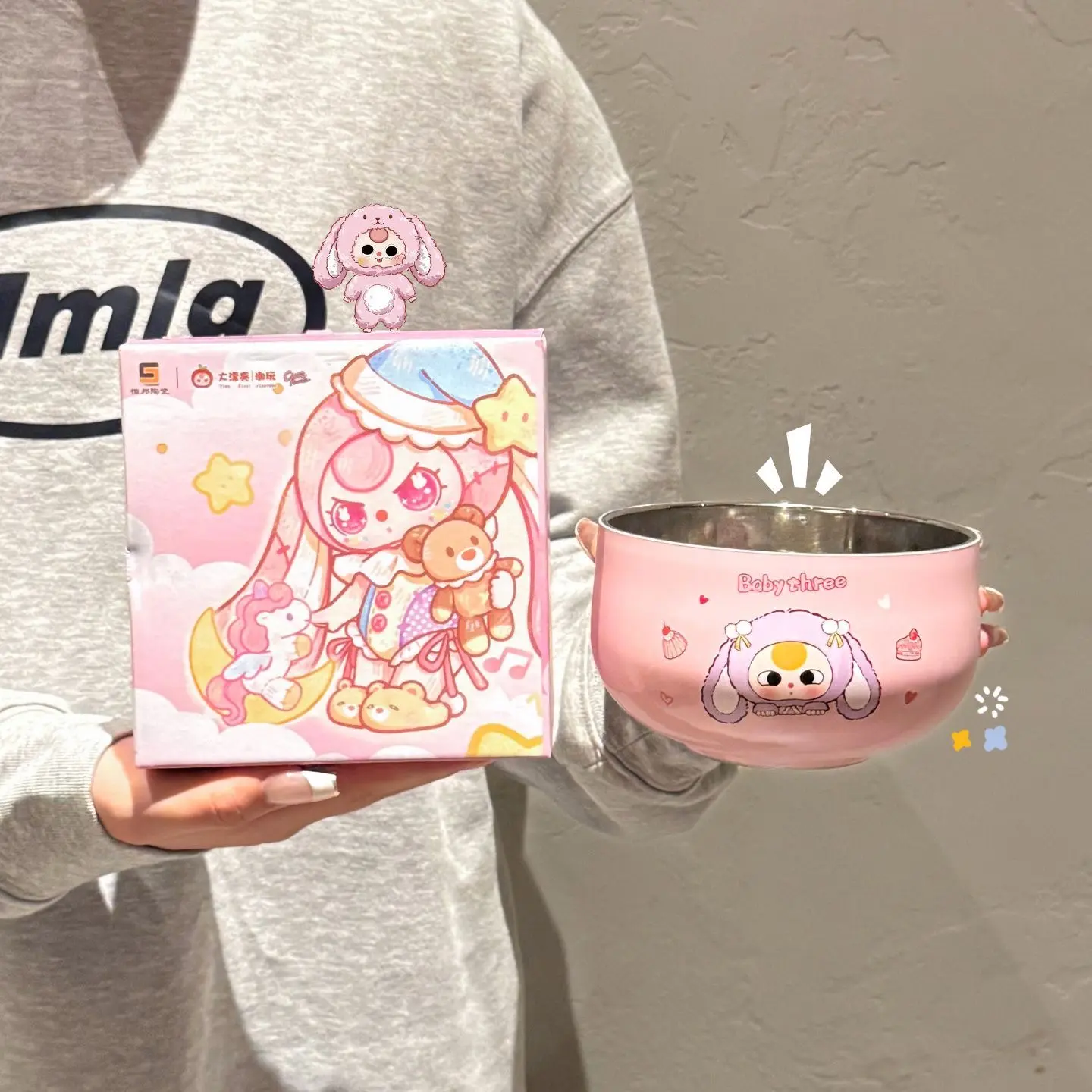 （03）BABYTHREE-Cute Stainless Steel Bowl with a Stylish, Handleless Design MysteryBoxes