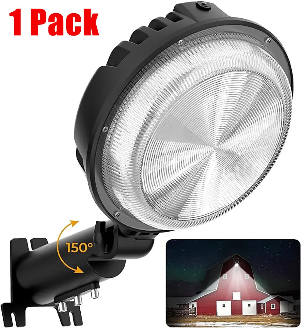 150W Dusk to Dawn LED Barn Light 150° Adjustable IP66 Waterproof Outdoor Yard Light for Farm Garage Patio Security Lighting