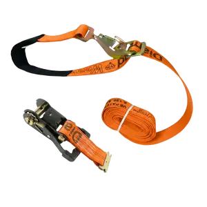 Diamond Weave E Track Ratchet with Axle Strap Snap Hooks