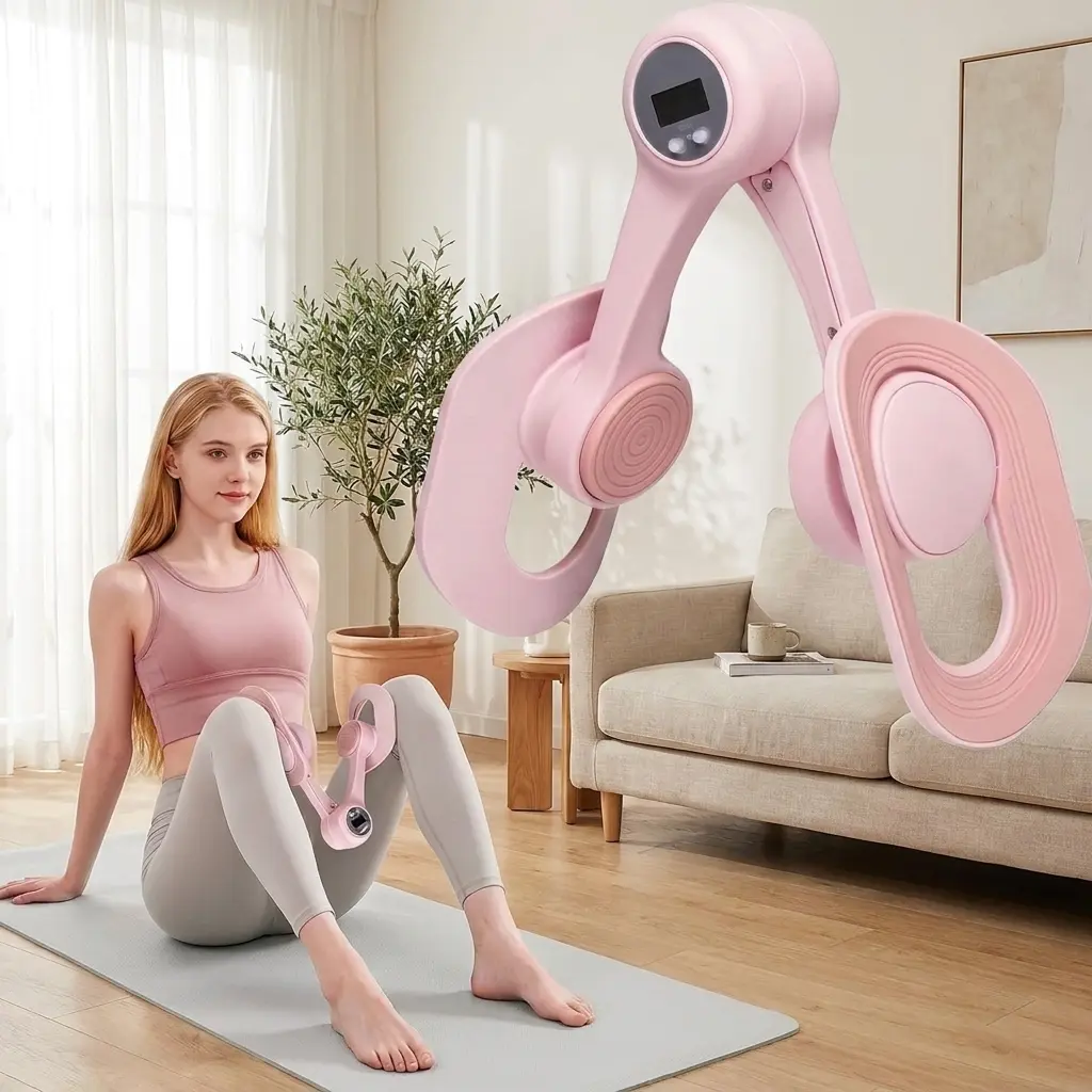 Thigh Exercise Device for Home Use, Portable Leg and Arm Resistance Trainer for Daily Workouts