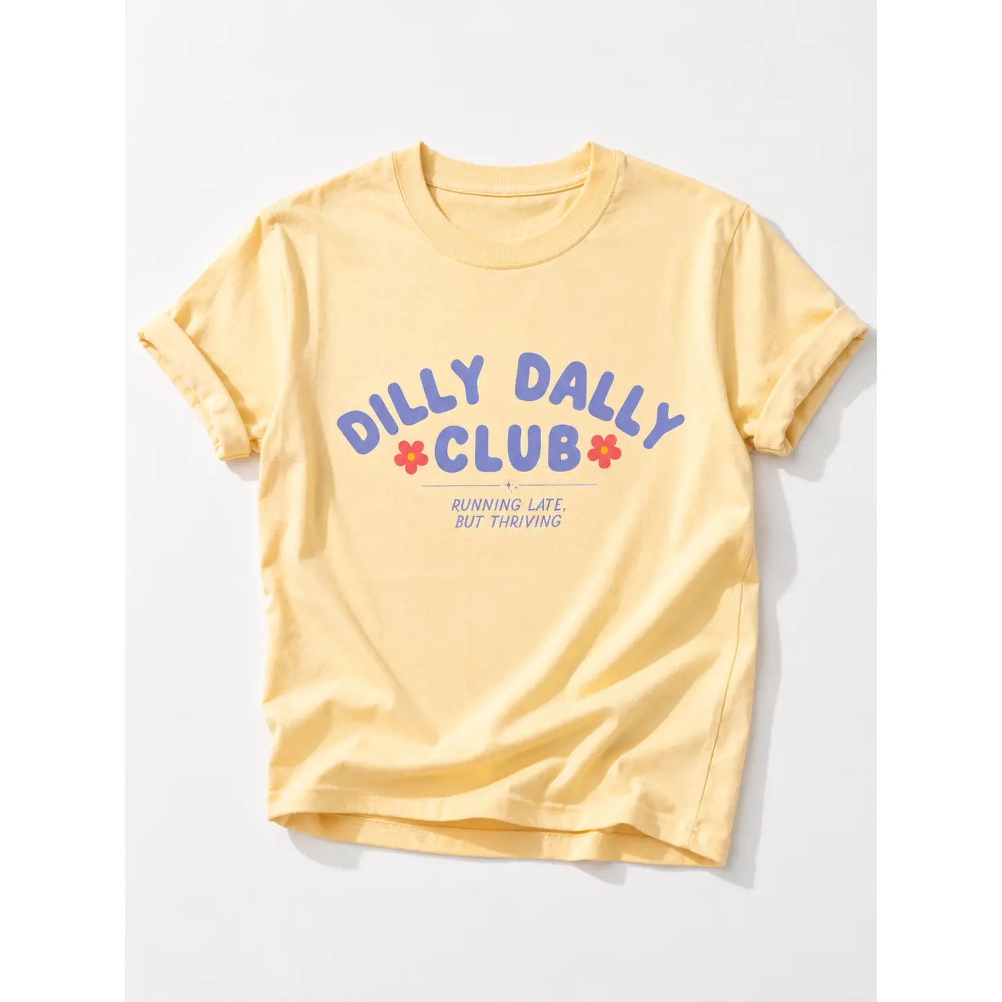 Plus/Reg Short Sleeve Dilly Dally Club Graphic Tee