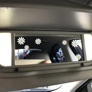 Daisy Flower Pattern Car Sticker, Car Decals, Self Adhesive Car Decorative Stickers, Multipurpose Decoration Accessories for Car Mirror, Motorcycle, Laptop, Water Bottle