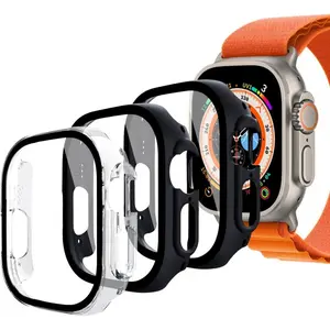 3 Pack Apple Watch Ultra Case 49mm (2022-2025) | Screen Protector (Clear x1 Black x2)