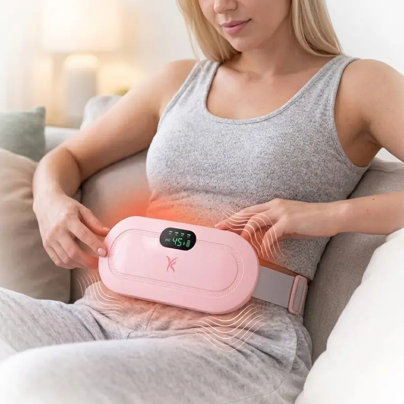 Heating Pads for Cramps, Portable Cordless Heating Belt, Menstrual Heating Pad with Levels and Vibration Modes Gift for Women and Girls Comfort