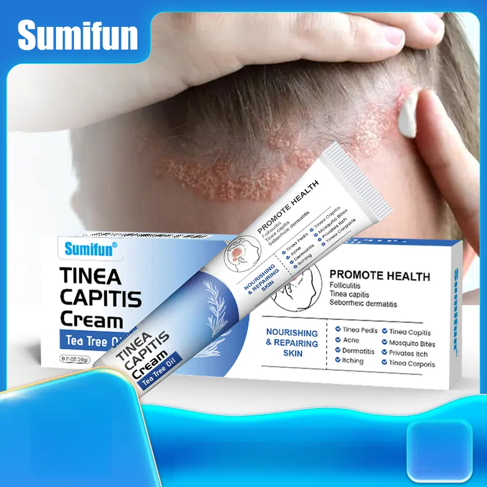 20g Unisex Anti-Itch Eczema Balm - Natural Tea Tree Oil & Peppermint Topical Soothing Ointment, Antifungal Skin Repair Treatment, Moisturizing Antibacterial Skincare for Tinea Capitis, Acne Relief