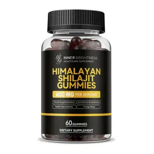 Himalayan Shilajit Gummies, Powerful Mineral Supplement with 600mg Shilajit, for Energy, Men Confidence, and Couples Satisfaction, 60 Gummies, Inner Brightness Shilajit Gummies for Men & Women, Sugar-Free, with Fiber gum