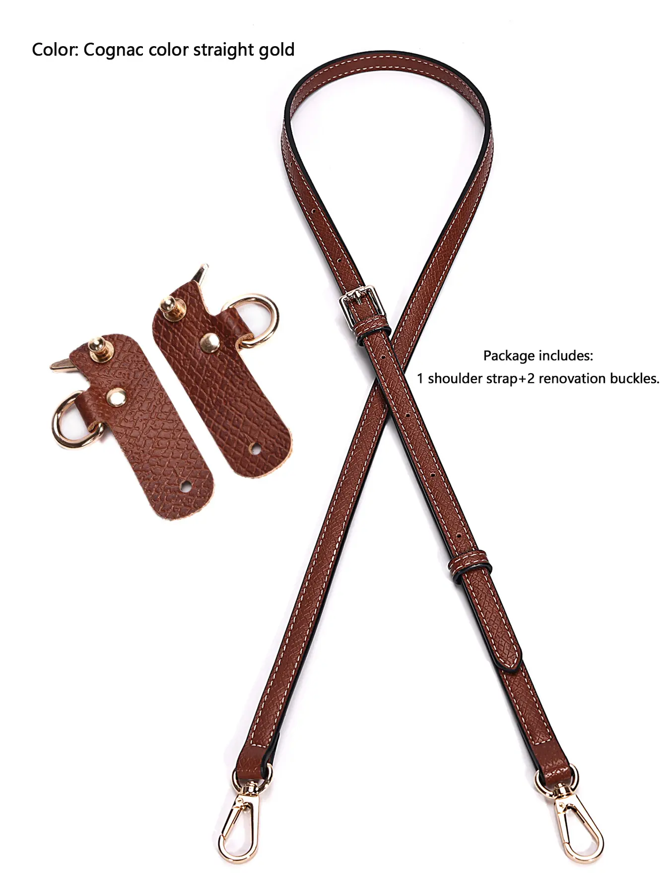 Vintage light luxury niche bag accessory, adjustable shoulder strap, Casual Adjustable Strap, including modified buckle accessory, widely used, fashionable and popular accessory, suitable for all bags with damaged or mismatched styles