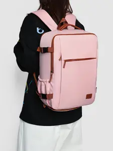 1pc  Women's backpack, large capacity backpack, computer bag, zipper closure, fashionable and versatile, casual and simple, suitable for college students, campus work, commuting, business travel, women's backpack