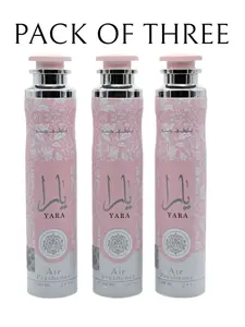 Lattafa Yara Air Fresheners (Pack of 3) - 300ml Bundle Pack for Home and Car Odor Elimination