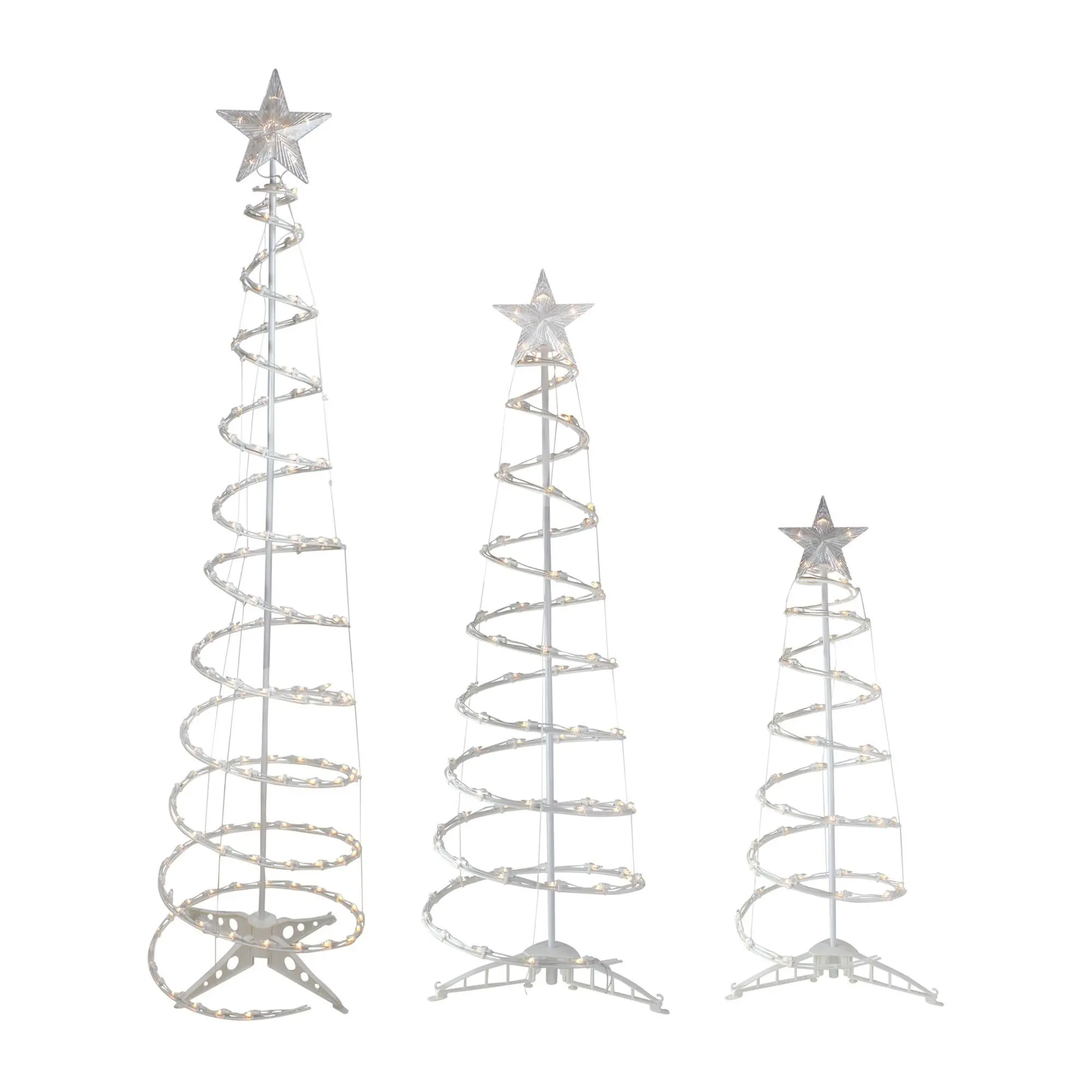 Northlight S/3 Clear Lit Spiral Christmas Trees 3', 4' & 6'