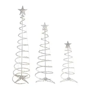 Northlight S/3 Clear Lit Spiral Christmas Trees 3', 4' & 6'