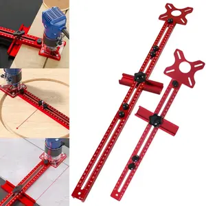 3-in-1 Router Milling Groove Bracket, 1 Set Home Hand Tools for Alignment & Positioning, Woodworking Cutting and Milling Circular Auxiliary Tool, Aluminum Router Circle Cutting Jig