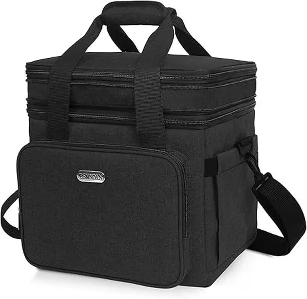 Duffel Bag Lunch Box insulated double layer large duffel bag lunch & lunch box for both men and women waterproof expandable leak-proof double layer cooler bag for work, travel and picnics Outdoorfun Durable, Zip, Compact, lunch bags, lunch bag women