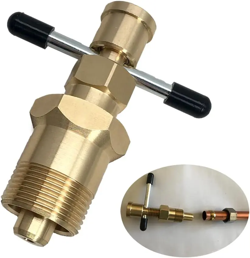 Brass Pipe Ferrule Remover Wrench - High Grade Texture Olive Puller, Compression-Resistant Ring Tool for NPT 1/2"-3/4" Inches Pipe Removal, Long Service Life, Solid Brass