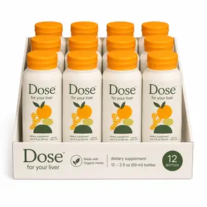 Dose Organic Wellness Shots 2oz – USDA Certified Organic Liver Support Shot with Turmeric, Milk Thistle & Dandelion Root, Wellness Juice Cleanse Drink Supplement