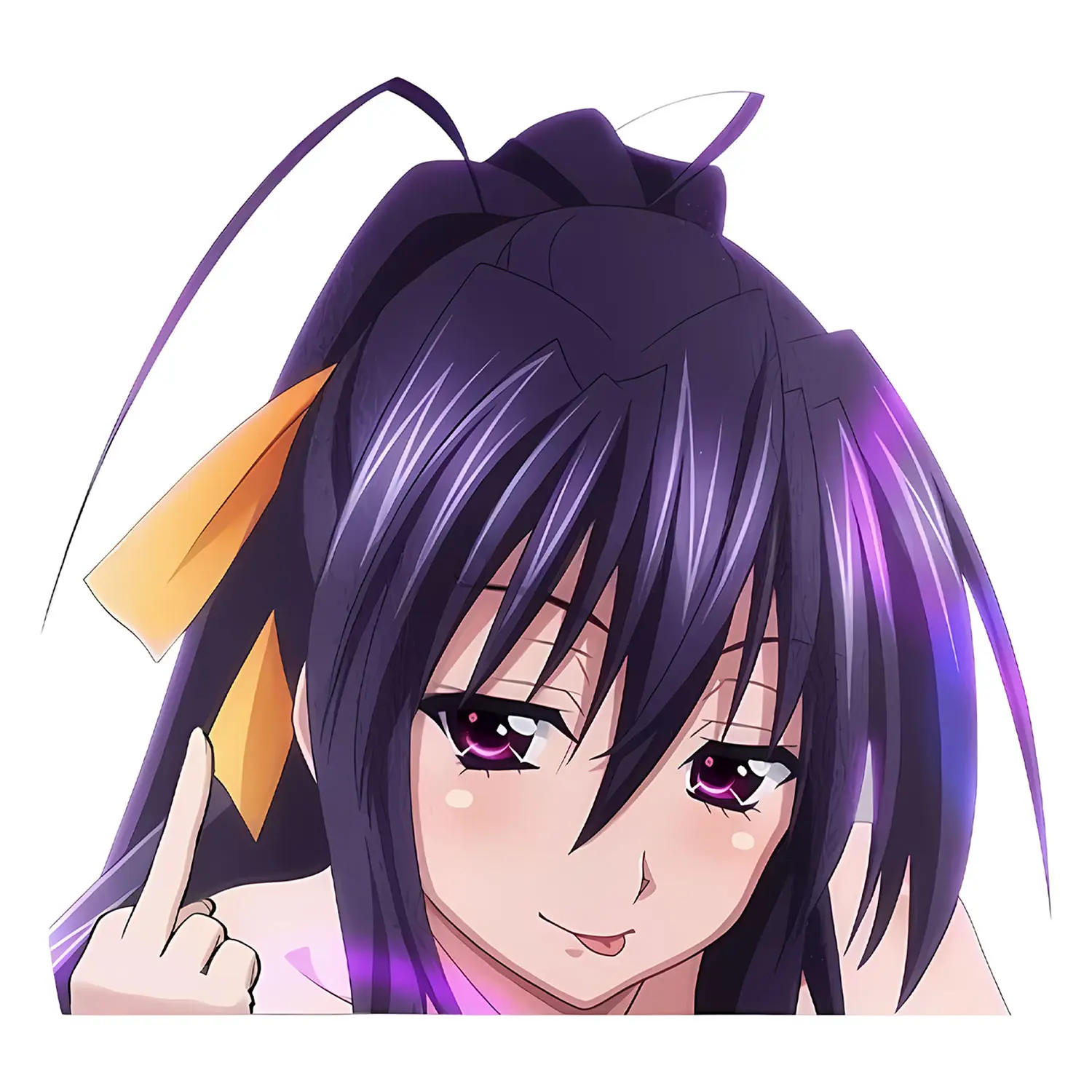 DxD Middle Finger Sticker, Waterproof Anime Peeker Stickers - Durable Vinyl Decals for Cars, Laptops, Water Bottles