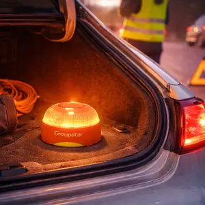 DGT 3.0 V16 LED Emergency Beacon Light with GPS GPS Geolocation, Magnetic Portable Roadside Warning Light, Car Breakdown Hazard Emergency Light, Automotive Vehicle Safety Beacon, Mandatory Spain 2026, Data Included Until 2038